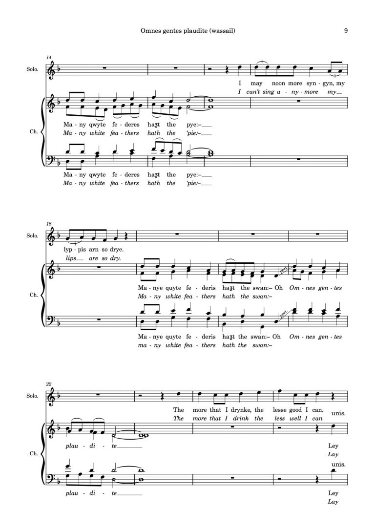 Omnes Gentes Plaudite (SATB a cappella) | Edward Caine | Composer ...